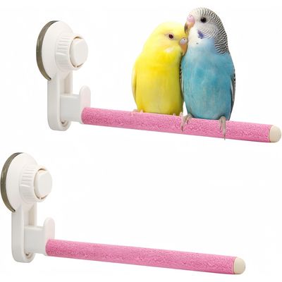 ZooVenture Deux Perchoirs À Ventouse Pour Oiseaux