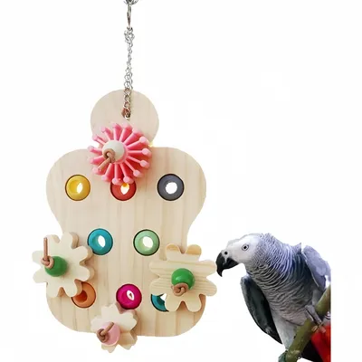 ZooVenture Jouet À Mâcher En Bois Pour Oiseaux