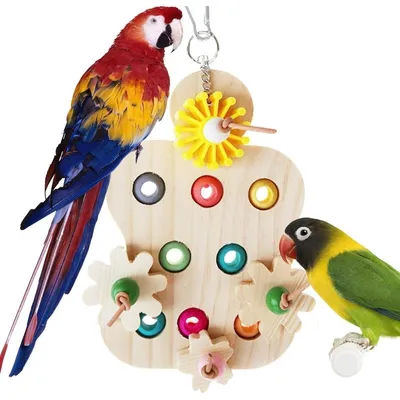 ZooVenture Jouet À Mâcher En Bois Pour Oiseaux