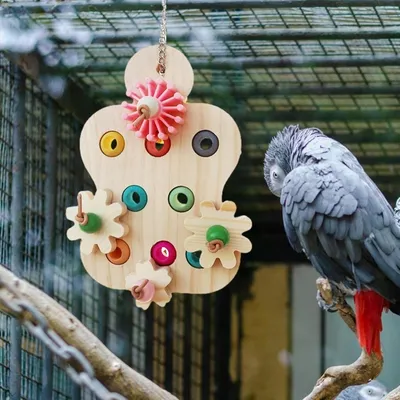 ZooVenture Jouet À Mâcher En Bois Pour Oiseaux