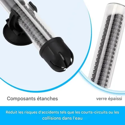 Barre chauffante d'aquarium de réservoir de poisson 25W