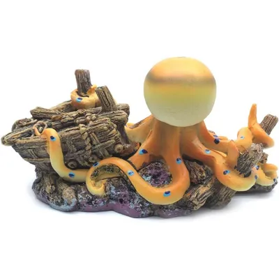 ZooVenture Ornement Poulpe Réaliste Pour Aquarium