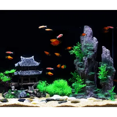 Décoration pour aquarium Château respectueux de l'environnement