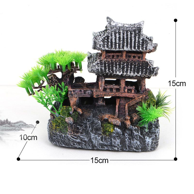 Décoration pour aquarium Château respectueux de l'environnement