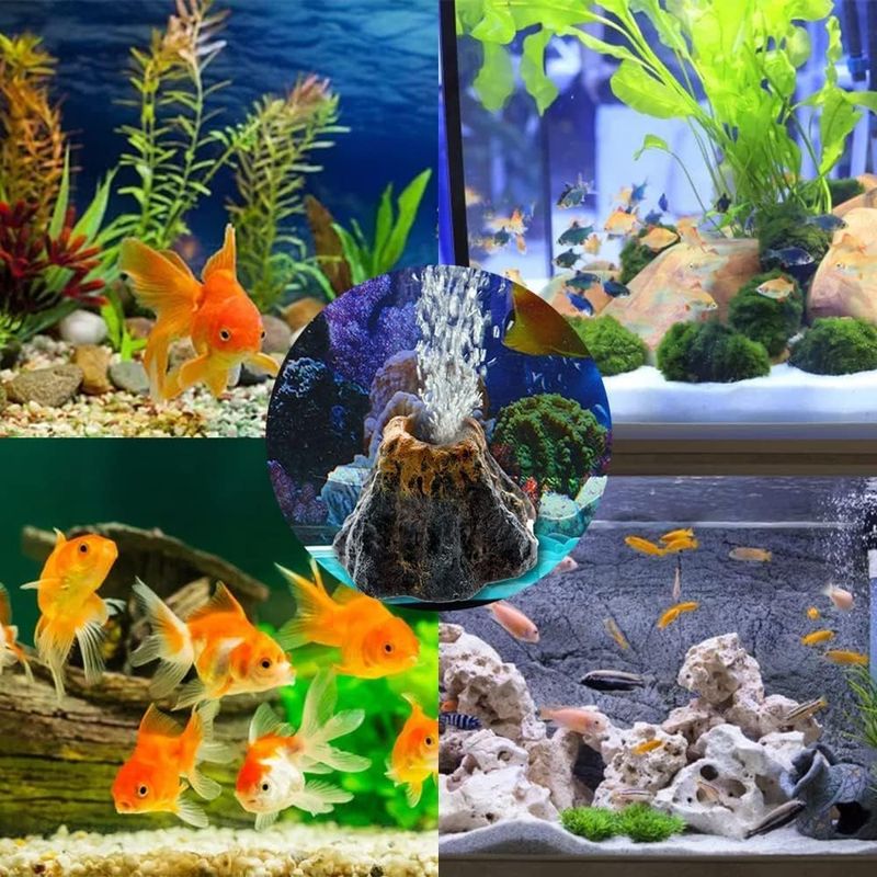 Aquarium Résine Volcan