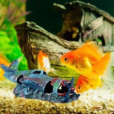 Décoration Aquarium Petit Avion