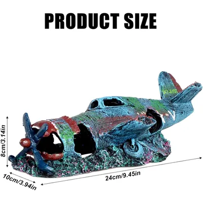 Décoration Aquarium Petit Avion