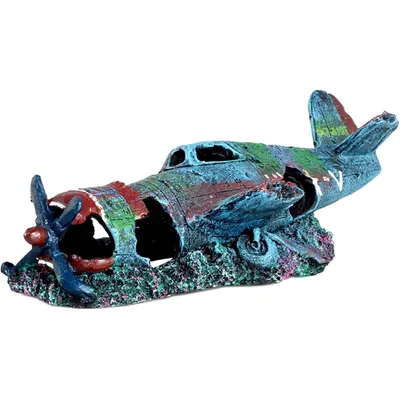 Décoration Aquarium Petit Avion