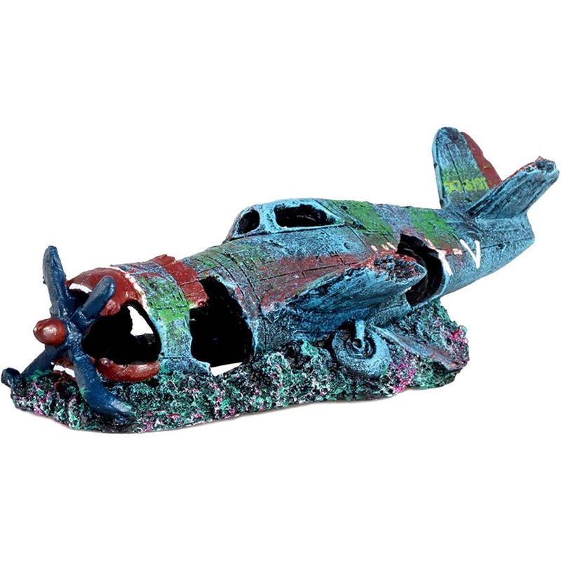 Décoration Aquarium Petit Avion