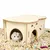 FurryFusion Maison pour animaux en bois