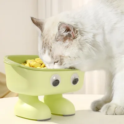 FurryFusion Gamelle pour chat en forme de robot