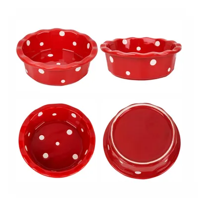 UAMLY Gamelle pour chat en céramique à pois