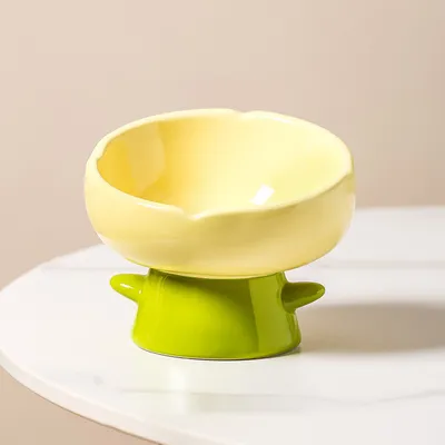 UAMLY Gamelle surélevée pour chat, forme tulipe