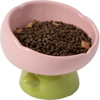 UAMLY Gamelle surélevée pour chat, forme tulipe