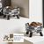 UAMLY Mangeoire surélevée pour chat, gamelle pour chat(Style 1)
