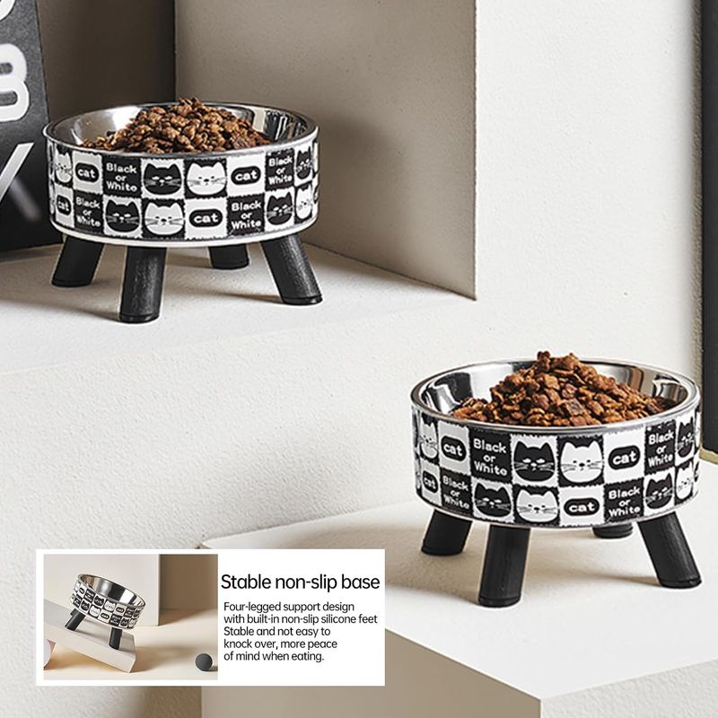 UAMLY Mangeoire surélevée pour chat, gamelle pour chat(Style 1)