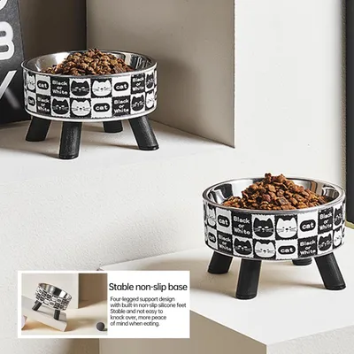 UAMLY Mangeoire surélevée pour chat, gamelle pour chat(Style 1)