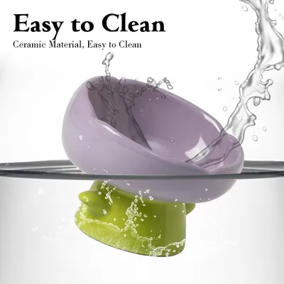 UAMLY Gamelle surélevée pour chat, forme tulipe