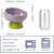 UAMLY Gamelle surélevée pour chat, forme tulipe