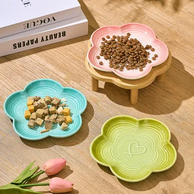 UAMLY Assiette en conserve pour chat, bol à bouche peu profonde