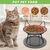 UAMLY Gamelle pour chat en céramique avec tapis antidérapant