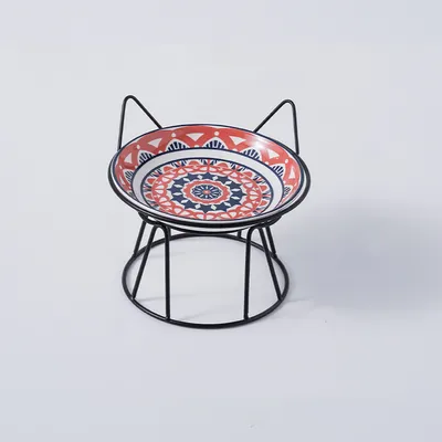 UAMLY Gamelle pour chat en céramique avec tapis antidérapant