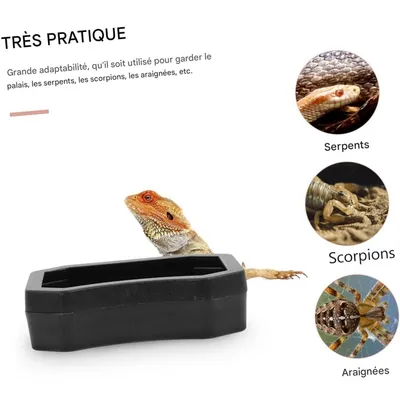 ZooVenture Set De 10 Pièces Bacs D'eau Et Gamelles Pour Reptiles