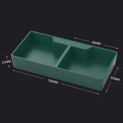 ZooVenture Gamelle 2 Compartiments Vert ABS Pour Reptiles