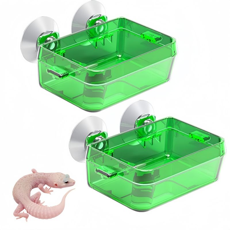 ZooVenture Ventouse Reptile Feeder Eau Bol Pour Tortue Gecko