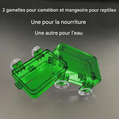 ZooVenture Ventouse Reptile Feeder Eau Bol Pour Tortue Gecko
