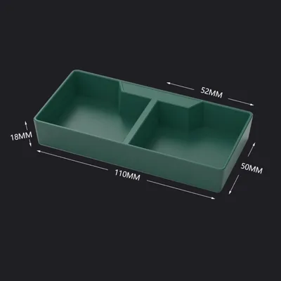 ZooVenture Gamelle 2 Compartiments Vert ABS Pour Reptiles