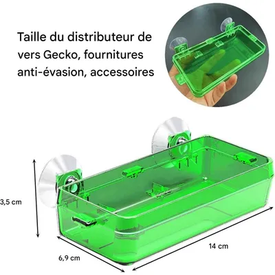 ZooVenture Ventouse Reptile Feeder Eau Bol Pour Tortue Gecko