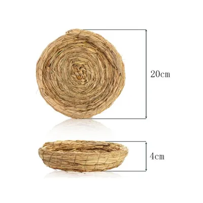 ZenPets Nids d'oiseaux en paille tissée