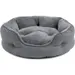 MCBOSON 51cm Gris - Coussin chauffant rond, lit pour chat