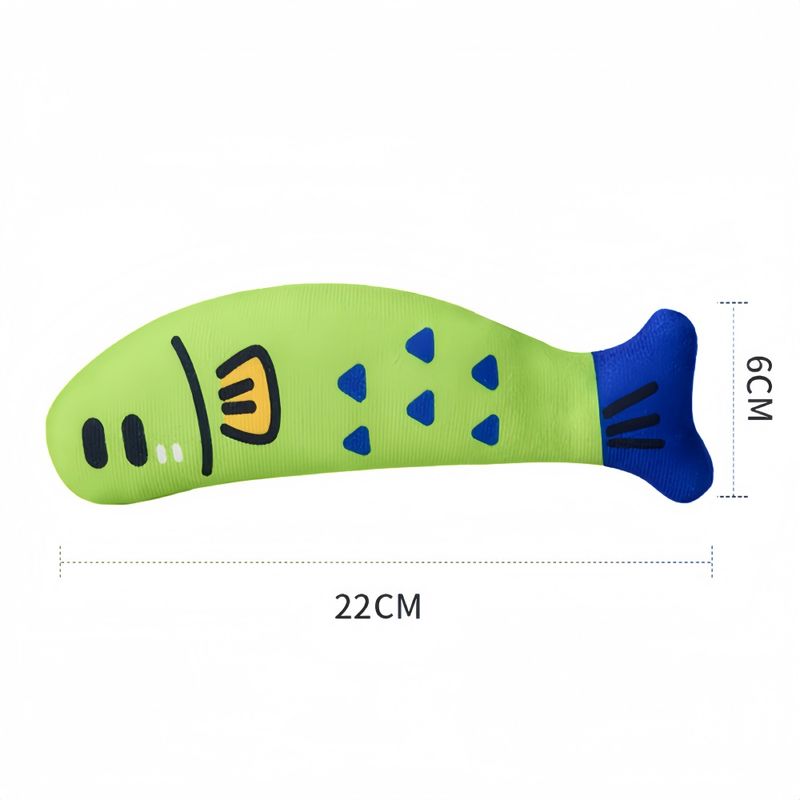 FurryFusion Jouet de chat en forme de poisson à menthe