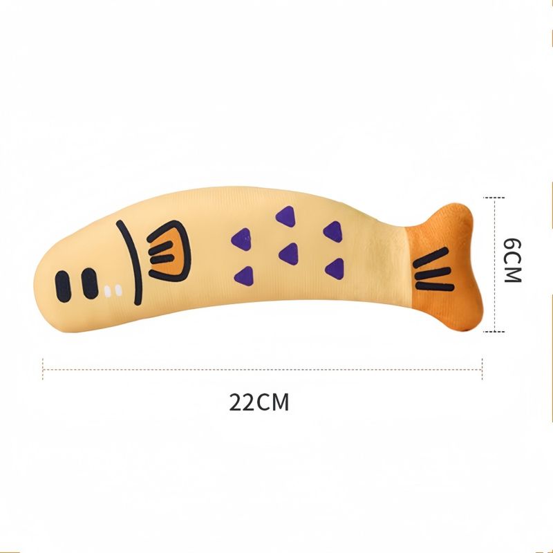FurryFusion Jouet de chat en forme de poisson à menthe