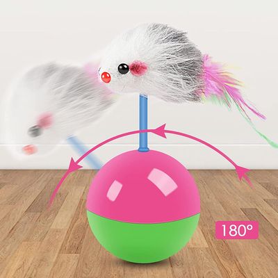LovuPet Lot de 2 jouets pour chat,Souris debout ,Jouet à tumbler