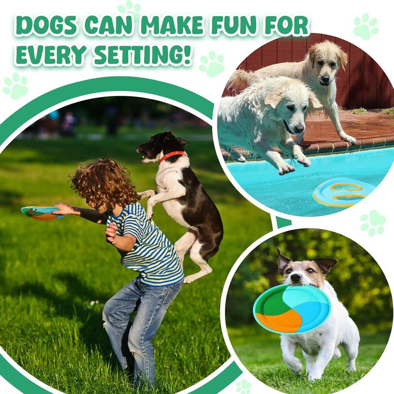 LovuPet Lot de 2 disques flottants pour piscine pour chiens