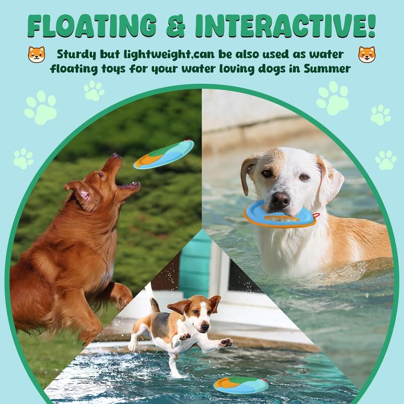LovuPet Lot de 2 disques flottants pour piscine pour chiens