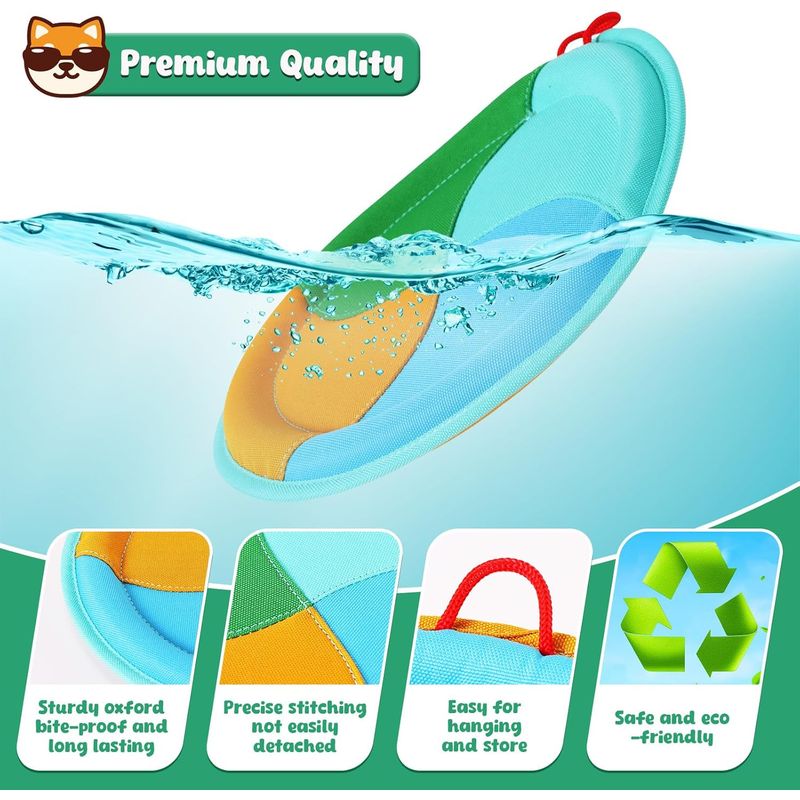LovuPet Lot de 2 disques flottants pour piscine pour chiens