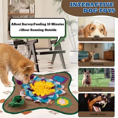 LovuPet Tapis à renifler pour chiens de grande race, jouets interactifs