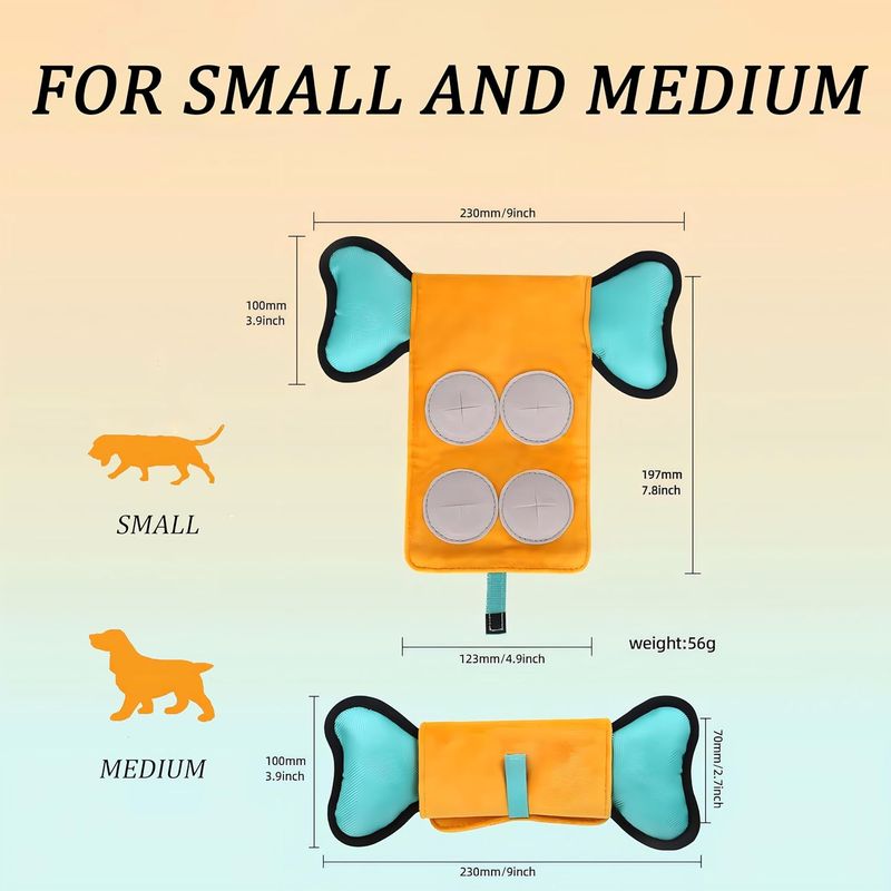 LovuPet Jouet couineur pour chien, jouet puzzle indestructible en peluche