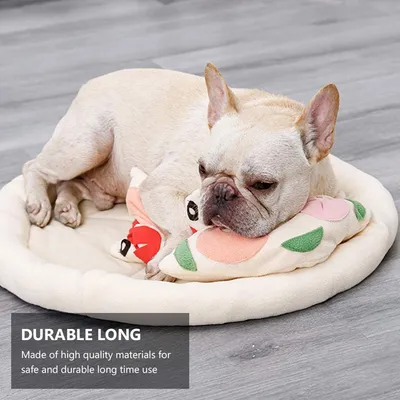 LovuPet 50cm Tapis de reniflage interactif en forme de pizza pour chien