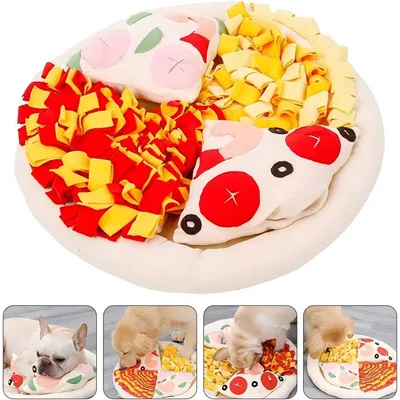 LovuPet 50cm Tapis de reniflage interactif en forme de pizza pour chien LovuPet 50cm Tapis de reniflage interactif en forme de pizza pour chien
