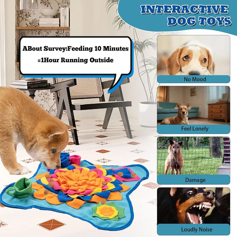 LovuPet Tapis à renifler pour chiens de grande race, jouets interactifs