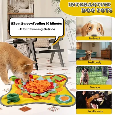 LovuPet Tapis à renifler pour chiens de grande race, jouets interactifs
