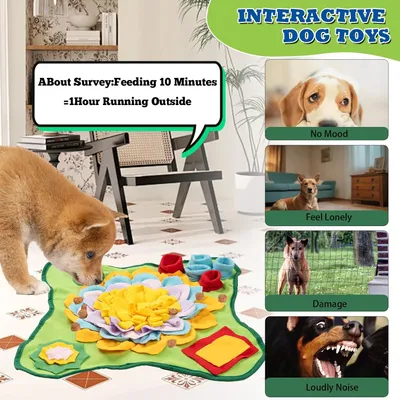 LovuPet Tapis à renifler pour chiens de grande race, jouets interactifs