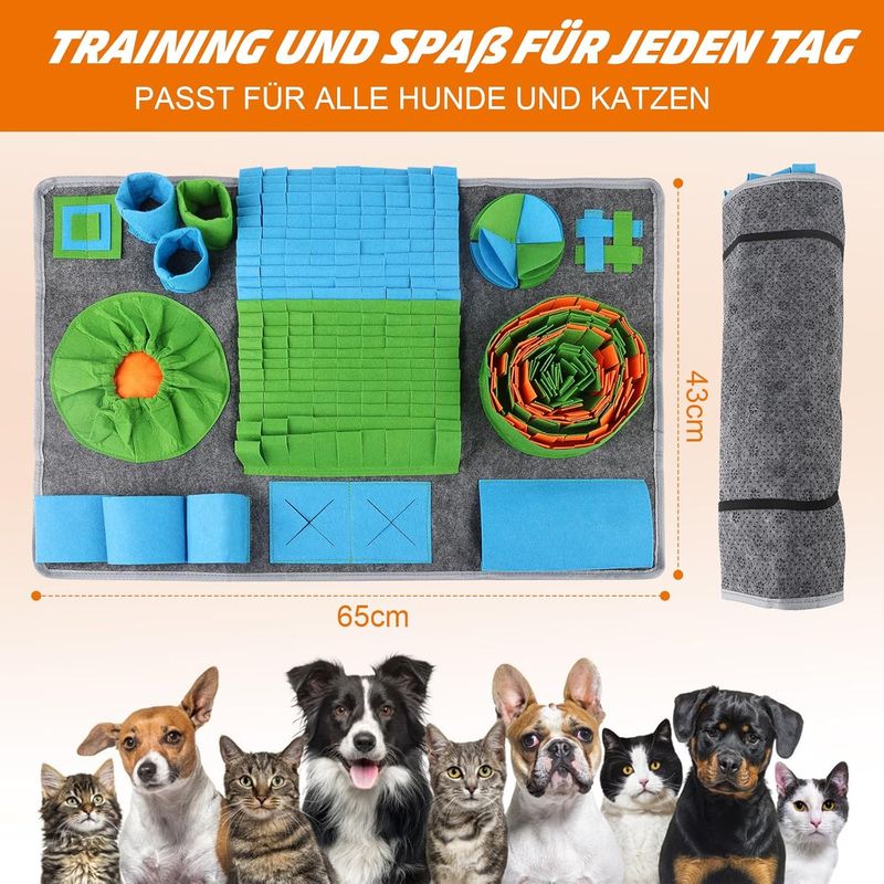 LovuPet Tapis à renifler pour chien,65 x 44 cm ,Jouet antidérapant