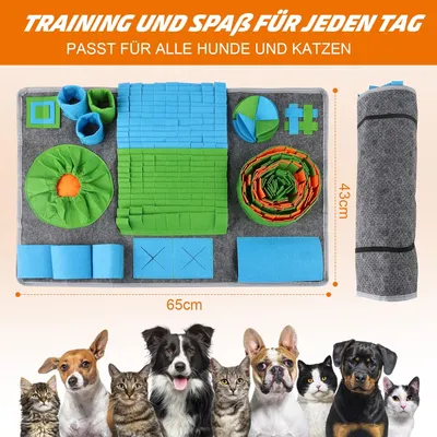 LovuPet Tapis à renifler pour chien,65 x 44 cm ,Jouet antidérapant LovuPet Tapis à renifler pour chien,65 x 44 cm ,Jouet antidérapant