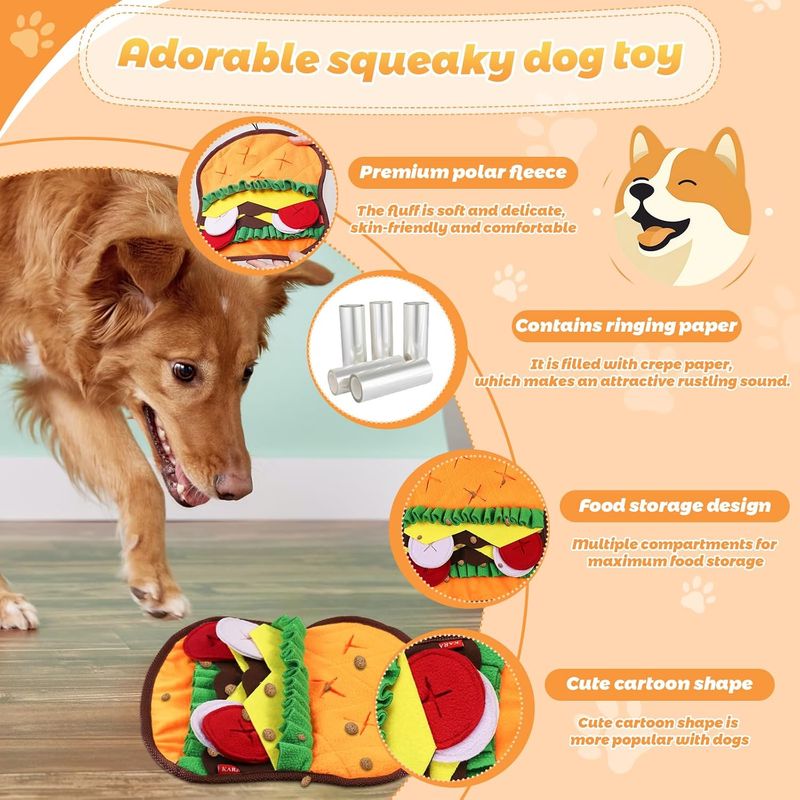 LovuPet Jouet interactif pour chien à alimentation lente